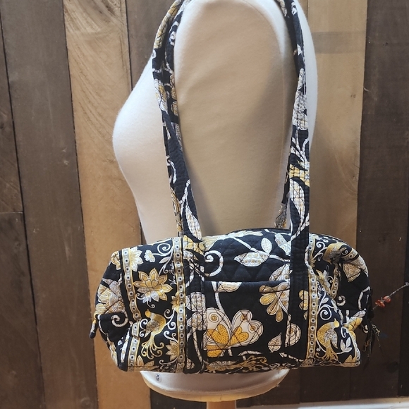Vera Bradley Handbags - Vera Bradley Black and Yellow Floral Women's Bag